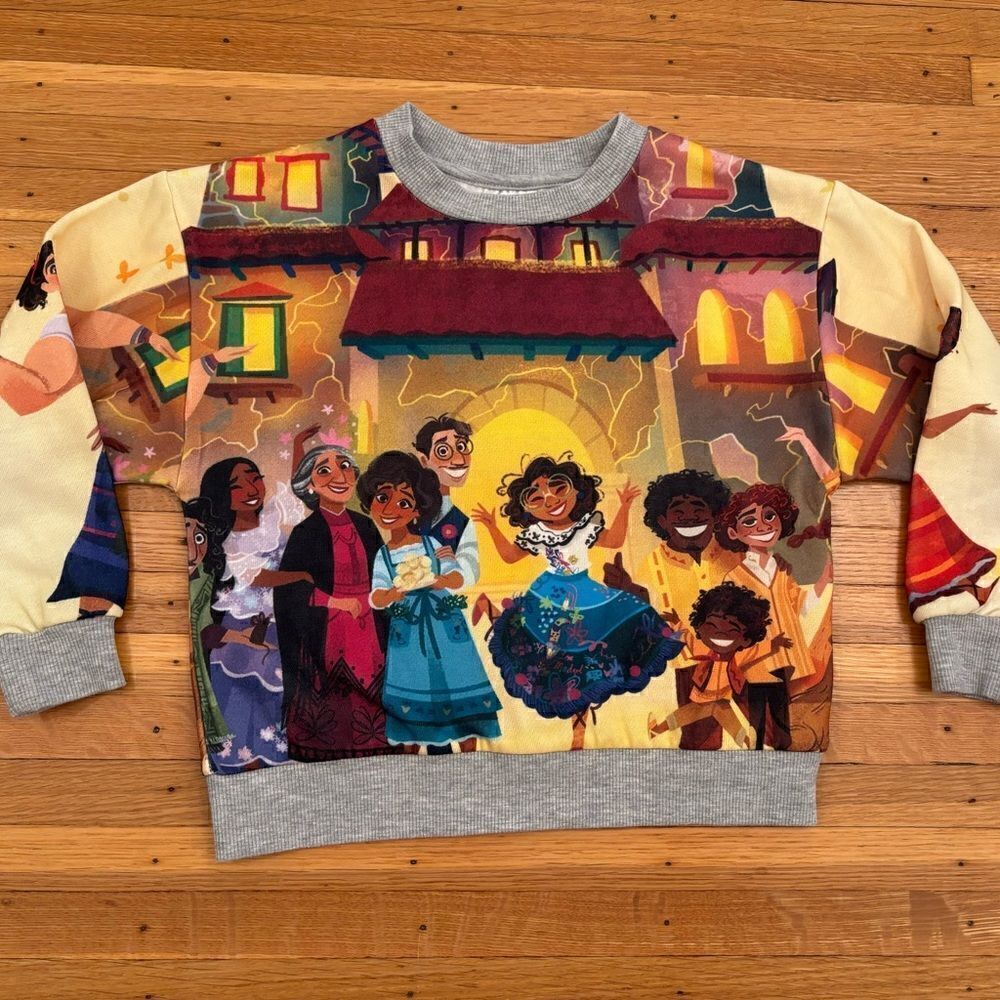 Disney Encanto Family Madrigal lightweight crewneck sweater/sweatshirt.